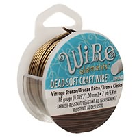 Beadsmith Vintage Bronze Wire 18 gauge